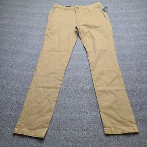 Tony Hawk Flat Front Pants Mens 32x30 Tan New Khaki Chino Casual Workwear